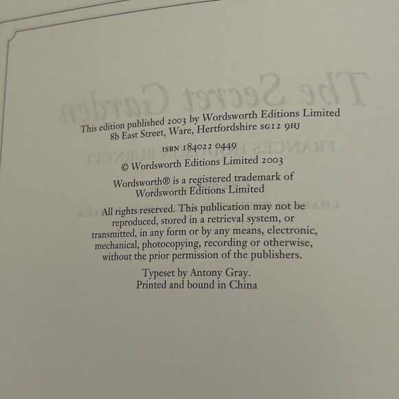 The Secret Garden and Black Beauty Boxed Set Wordsworth Editions Classic - Picture 6 of 10